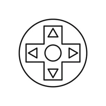 Video game arrows button control 스톡 일러스트