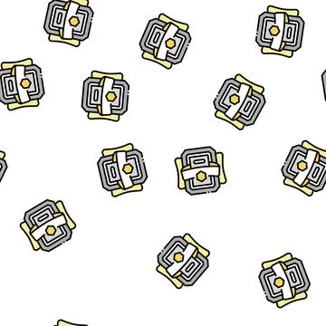 Video game award of step vector seamless pattern Stock Illustration