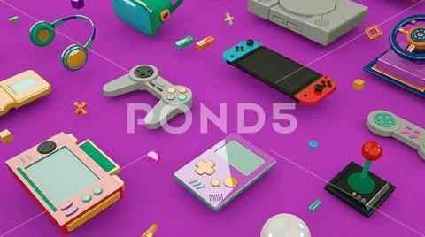 Video Game Background Stock Illustration