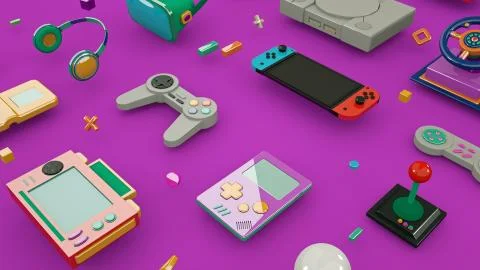 Video Game Background Stock Illustration