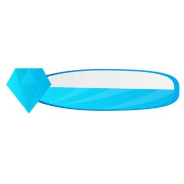 Video game bar with a diamond Illustrazione stock