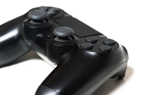 Video game black controller closeup Stock Photos