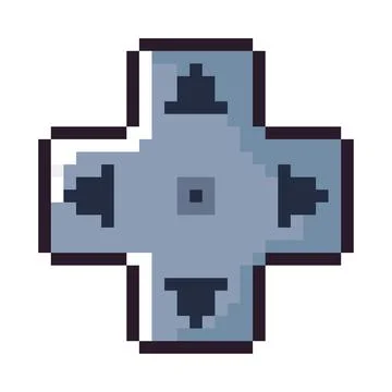 Video game buttons pixel art イラスト素材