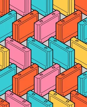 Video game cartridge pattern seamless. Retro TV game 8bit background. イラスト素材
