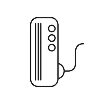 Video game console device icon Illustrazione stock