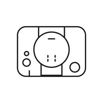 Video game console device icon Illustrazione stock