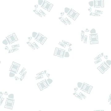 Video game console glyph vector seamless pattern Stock Illustration