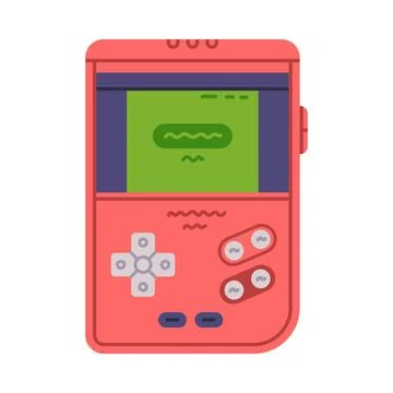 Video Game Console as Retro Technique and Old Vintage Gadget Vector Illustration Stock Illustration