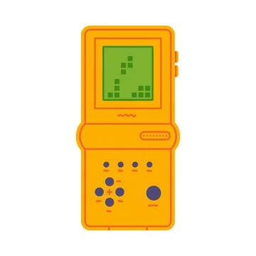 Video Game Console as Retro Technique and Old Vintage Gadget Vector Illustration 库存插图