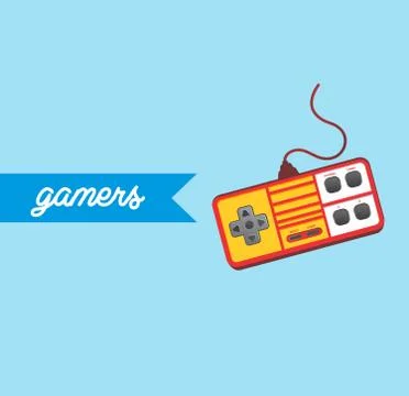 Video game console theme Ilustração Stock