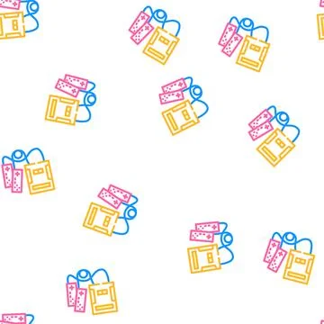 Video game console vector seamless pattern Stock Illustration