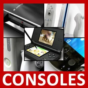 Video Game Consoles Pack 3D Model