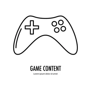 Video game content icon Stock Illustration