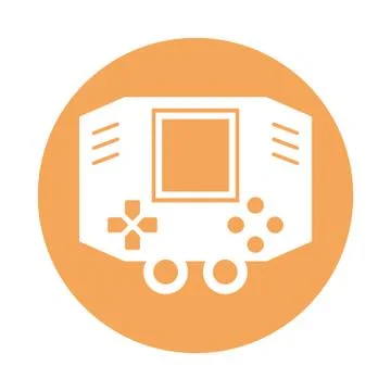 Video game control with display handle icon 스톡 일러스트
