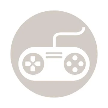 Video game control handle icon Illustrazione stock