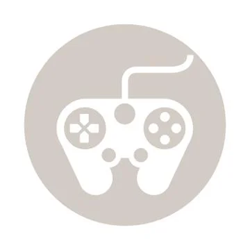 Video game control handle icon Illustrazione stock