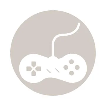 Video game control handle icon Illustrazione stock