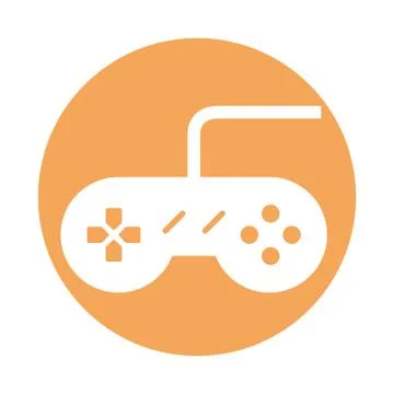 Video game control handle icon Illustrazione stock