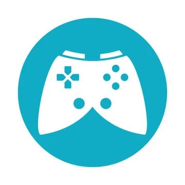 Video game control handle icon Illustrazione stock