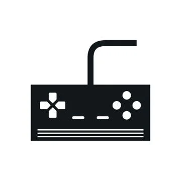Video game control handle icon イラスト素材