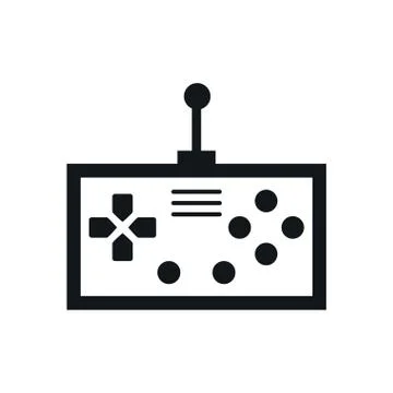 Video game control handle icon Illustrazione stock