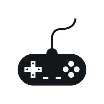 Video game control handle icon Illustrazione stock
