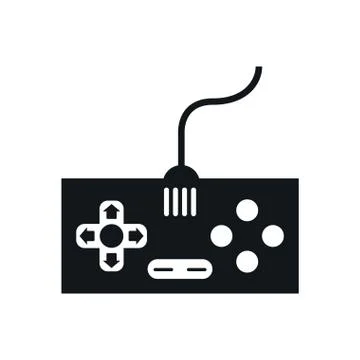 Video game control handle icon Illustrazione stock