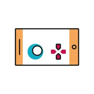 Video game control handle icon Illustrazione stock