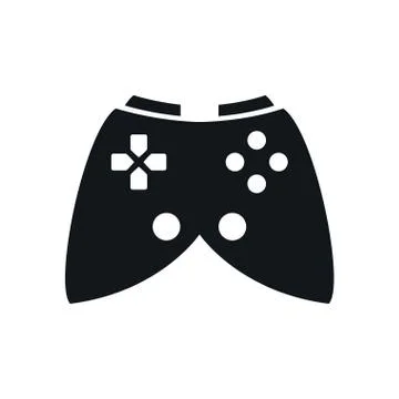Video game control handle icon Illustrazione stock