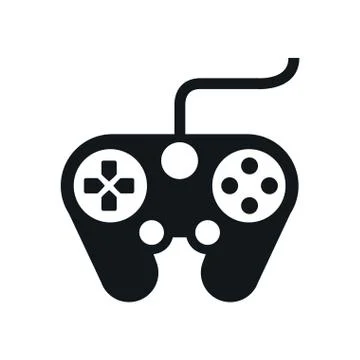 Video game control handle icon Illustrazione stock
