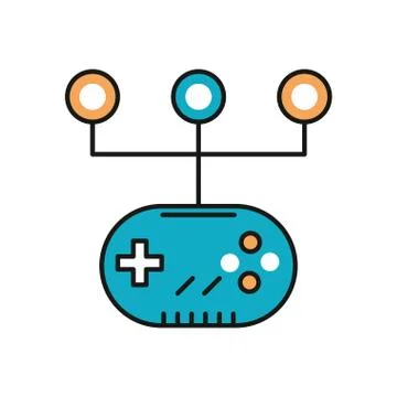 Video game control handle icon 스톡 일러스트