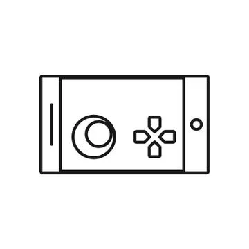 Video game control handle icon Illustrazione stock