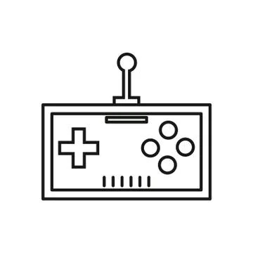 Video game control handle icon Illustrazione stock