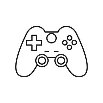Video game control handle icon Illustrazione stock