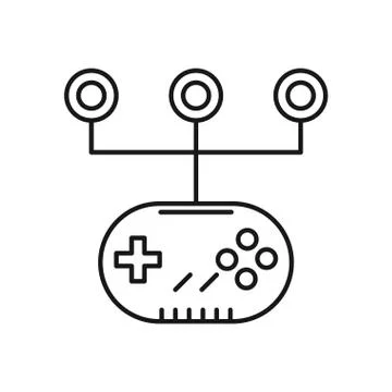 Video game control handle icon 스톡 일러스트