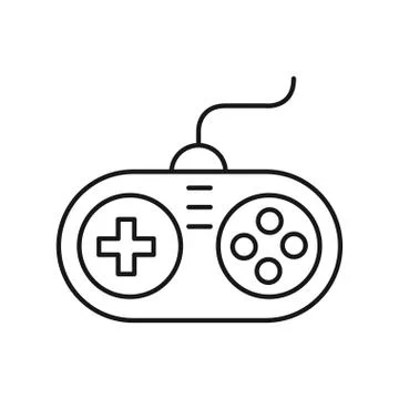 Video game control handle icon Illustrazione stock