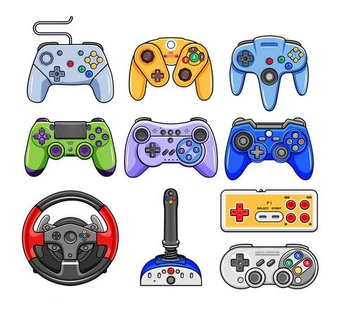 Video game control icon isolated on white Stock Illustration