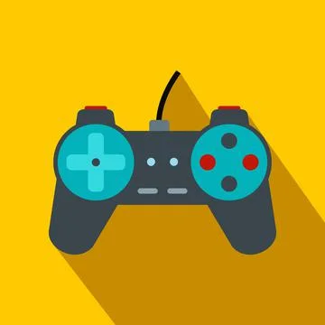Video game controller flat icon Stockillustratie