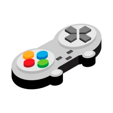 Video game controller of flat style vector illustration. Stock Illustration