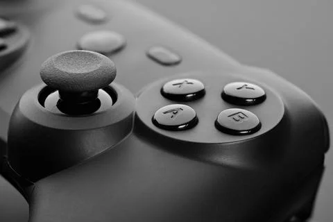 Video game controller. Gamepad close up Stock Photos