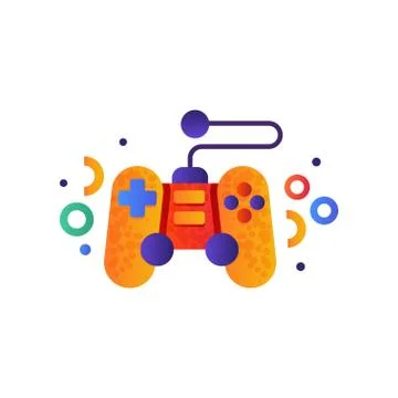 Video game controller, gamepad vector Illustration on a white background Illustrazione stock