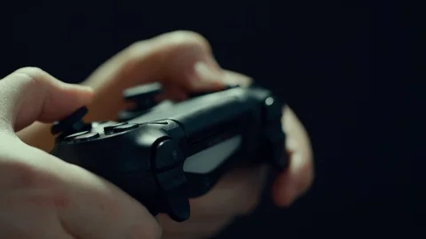 Video game controller with hands Close Stock Footage 102048668