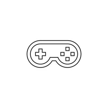 Video game controller icon - joystick, game play Stock Illustration