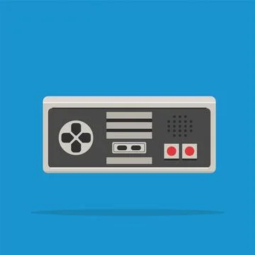 Video game controller. illustration of an electronic device for playing Stock Illustration