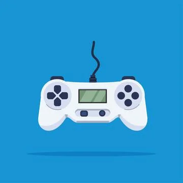 Video game controller. illustration of an electronic device for playing Stock Illustration