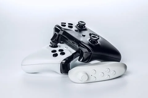 Video game controller isolated on white background Stock Photos