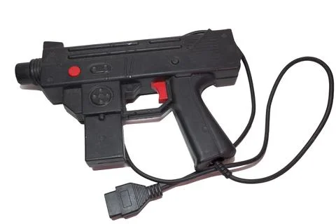 Video game controller. light gun, an optional hardware accessory for playin.. Stock Photos