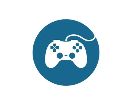 Video game controller logo icon vector illustration Illustrazione stock