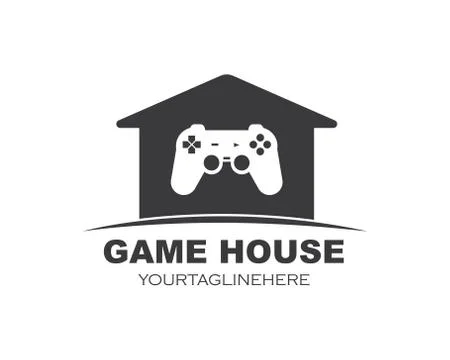 Video game controller logo icon vector illustration Illustrazione stock