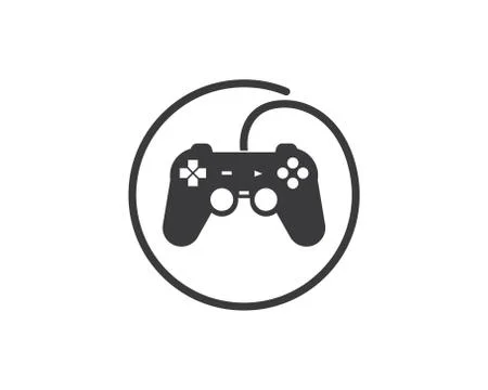 Video game controller logo icon vector illustration 스톡 일러스트